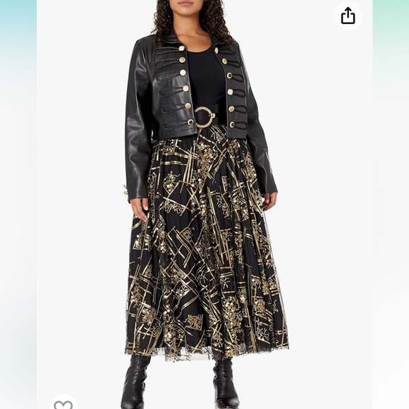 Andrea Salazar sequin maxi cocktail skirt - Picture 2 of 6